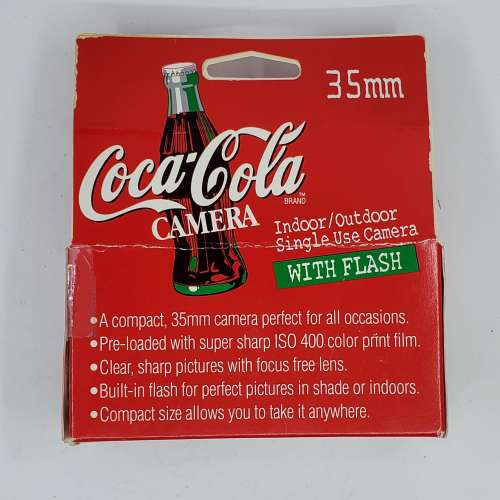Coca Cola 可口可樂 35MM Single Use Camera With Flash 1998 版本 全新未拆 #359