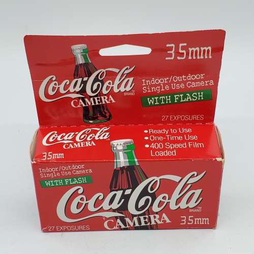 Coca Cola 可口可樂 35MM Single Use Camera With Flash 1998 版本 全新未拆 #359