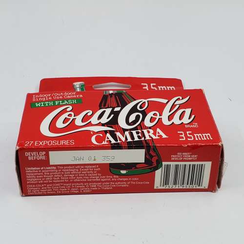 Coca Cola 可口可樂 35MM Single Use Camera With Flash 1998 版本 全新未拆 #359