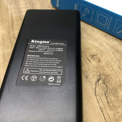 全新✨KingMa LCD 顯示電量 雙頭鋰電池充電器 合NP-F750 F550 F970 FM50 FM500H