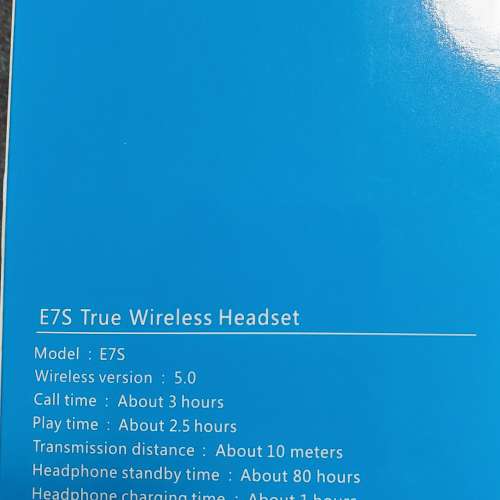 E7S Wireless headset