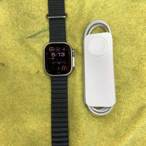 95%New Apple Watch Ultra 49mm LTE+GPS版 黑色 有配件 香港行貨 電池效能99% 自用首...