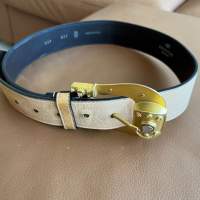 Valentino Garavani vintage rhinestone nude belt S