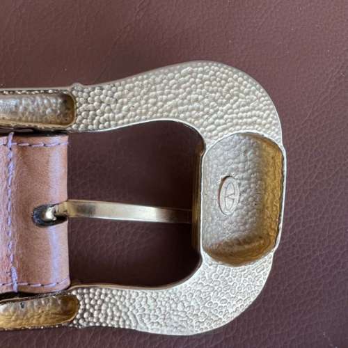 Valentino Garavani vintage rhinestone nude belt S