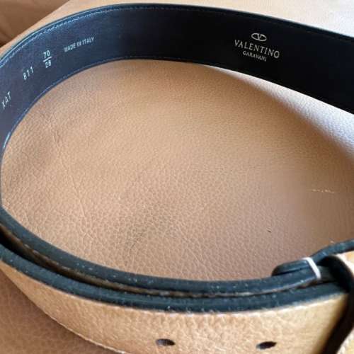 Valentino Garavani vintage rhinestone nude belt S