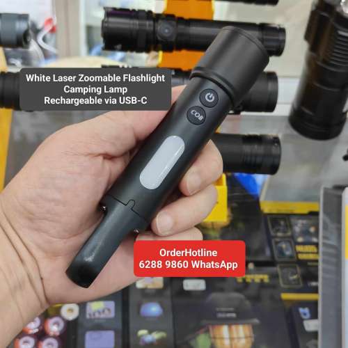 多功能露營燈/可變焦距強白激光電筒.Multifunctional Flashlight 🔦 Torch Camping...