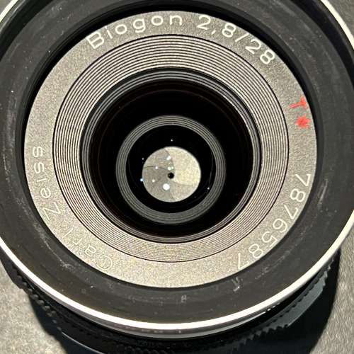 Contax G Biogon 28mm f2.8 L/M non coupling modified with hood