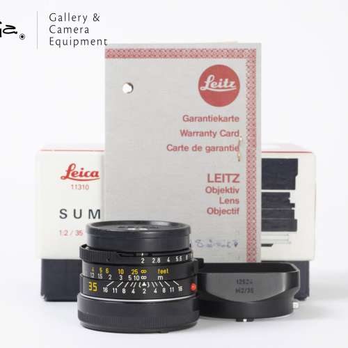 Leica Summicron-M 35mm F2 - Black / v4 / 7 Elements / Canada with packing ||