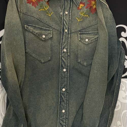 RRL double RL floral embroidered denim 牛仔外套 polo Ralph Lauren
