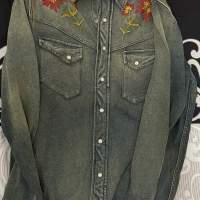RRL double RL floral embroidered denim 牛仔外套 polo Ralph Lauren
