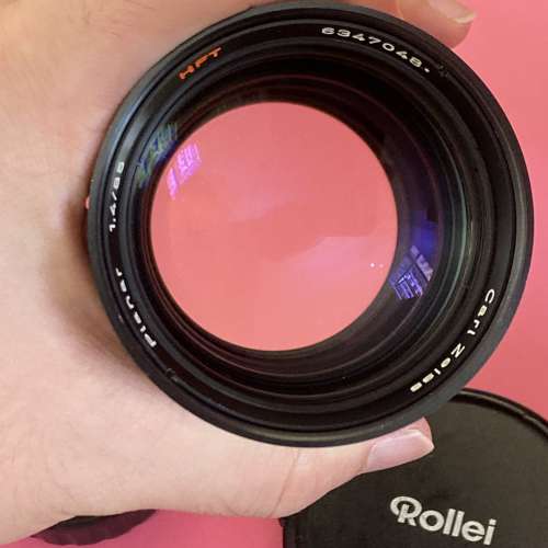 *罕見產品* #有盒# Rollei HFT Planar 85mm F/1.4 (QBM mount)