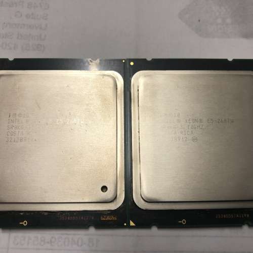 Intel Xeon CPU E5-2687w LGA2011