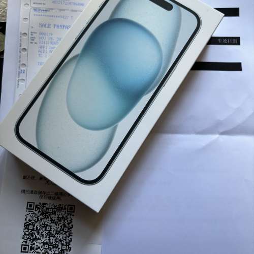 全新一樣 iPhone 15 128GB 藍色 blue colour 行貨