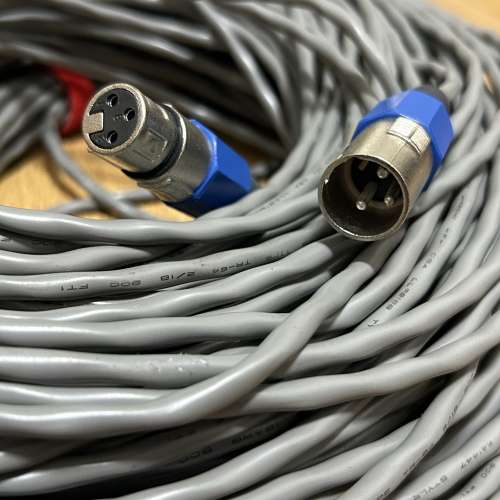 XLR 平衡線／麥克風線 公頭 母頭 (70米 HITACHI 線材 咪線 電線)