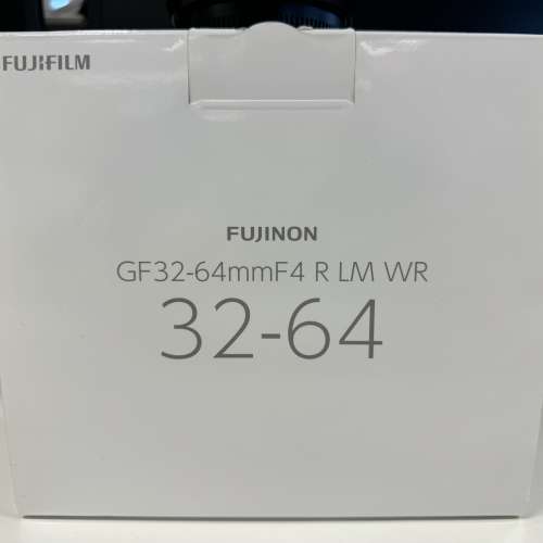 99% New 行貨 FUJIFILM GF32-64mm F4 R LM WR