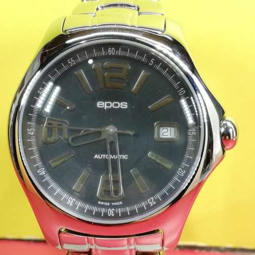 Epos 機械自動,日曆,鋼腕錶.
