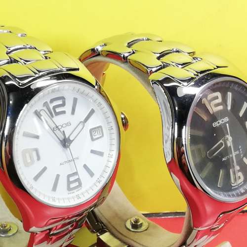 Epos 機械自動,日曆,鋼腕錶.