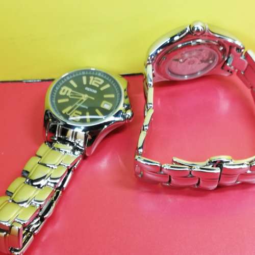 Epos 機械自動,日曆,鋼腕錶.