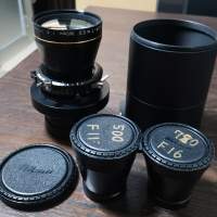 Nikon 4x5 360mm f8 500mm f11 720mm f16