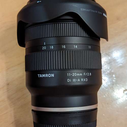Tamron 11-20mm F2.8 Di RXD for Sony E-mount