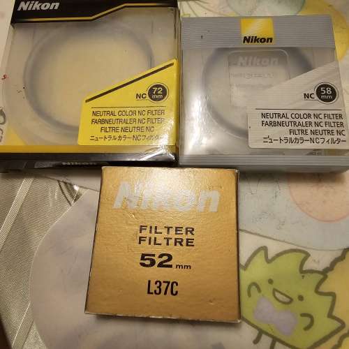 Nikon filters 52mm 58mm 72mm - 二手或全新濾鏡, 攝影產品 - DCFever.com