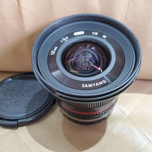 黑 Samyang 12mm F2.0 手動鏡 EF-M (EOS M3, M5, M6, M6 II, M50, M50 II, M100, M...