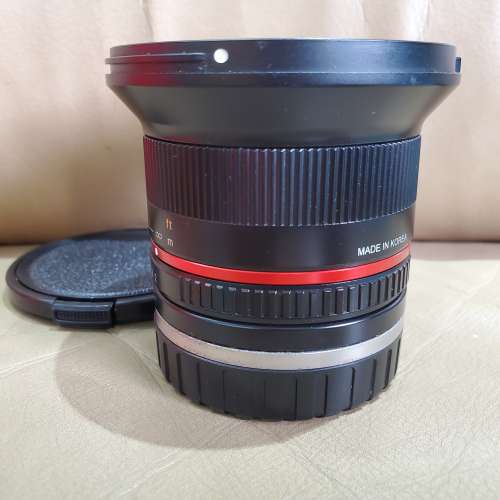 黑 Samyang 12mm F2.0 手動鏡 EF-M (EOS M3, M5, M6, M6 II, M50, M50 II, M100, M...