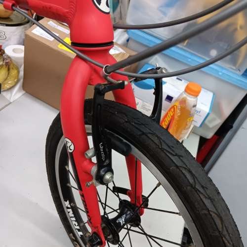 TRINX warwolf 2.0,16吋摺疊單車，鋁架，頭尾快拆，七速，好踩紮實 正常運作免維修...