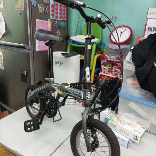 TRINX 12吋中童摺疊單車,伸縮腳踏,快拆座通,鋁架輕身,紮實好踩,單速,正常運作免維修...