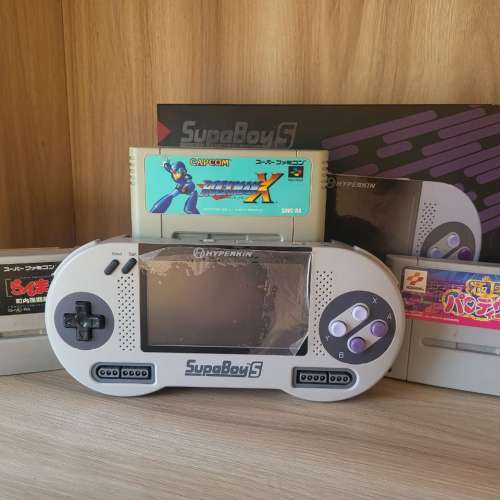 Hyperkin Supaboy Portable Super Nintendo SNES + 3 Games