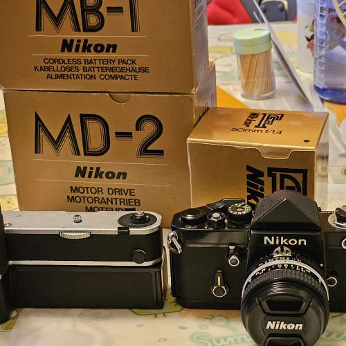 Nikon F2 尖頂連MD2摩打及50mmf1.4AIS