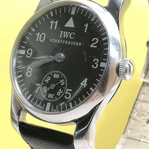 IWC(萬國錶)機械上鏈/綱皮帶腕錶