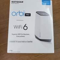 未開全新 Netgear Orbi Pro WiFi 6 (SXS80) AX6000 三頻 Orbi Pro WiFi6 Mesh Sate...