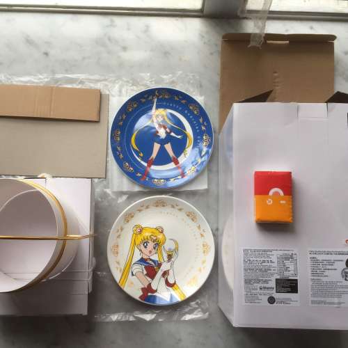 $500 100% 全新 未開封 正版 美少女戰士 SailorMoon 雙層陶瓷碟點心/蛋糕/曲奇架套...