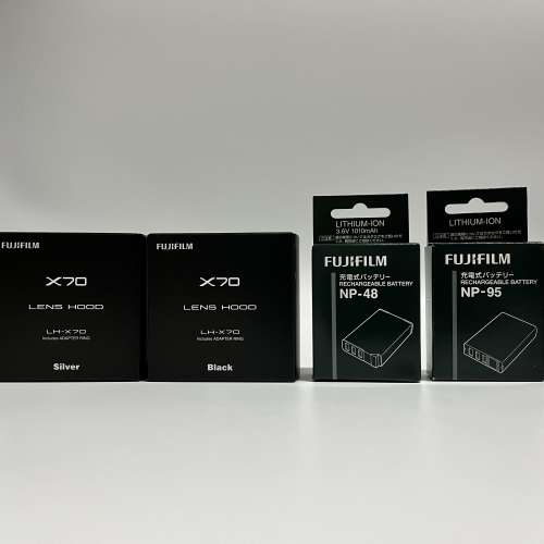 Fujifilm NP-48, NP-95, X70 lens hood