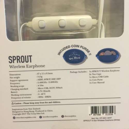 🎧 SPROUT Wireless Bluetooth Earphones NEW 全新 藍牙耳機 🎵