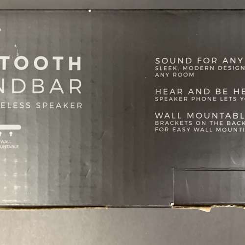 全新美國 Vivitar 24-Inch Wall Mountable Wireless Bluetooth Soundbar 有盒