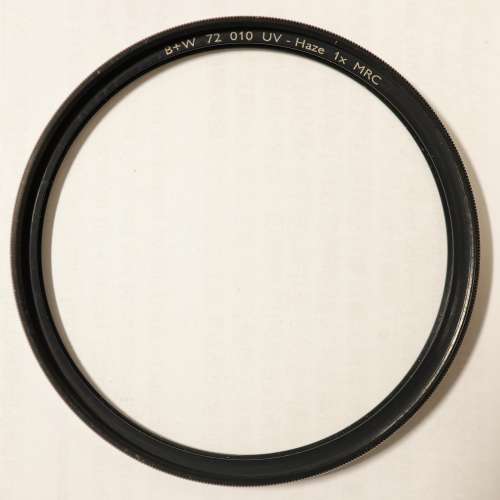 B+W 72mm 010 UV Haze 1x MRC filter