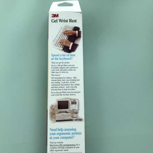 3M 凝膠鍵盤腕墊(藍色) GEL WRIST REST for KEYBOARD (BLUE)  WR310BE