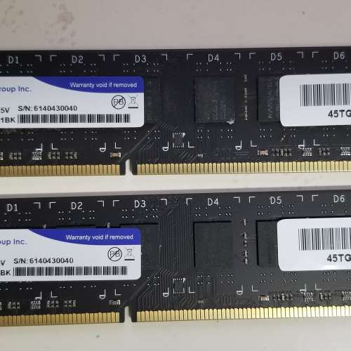 intel i7-4770 連同2條Team ddr3 1600 8Gb共16Gb