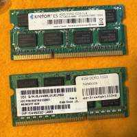DDR3 4G 1333 notebook ram 2條
