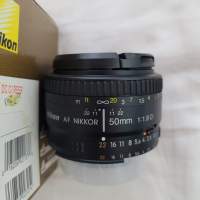 Nikkor 50mm 1.8D lens 有單有盒98％new