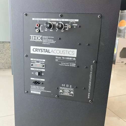 全新英國 Crystal Audiovideo THX-10SUBT THX Select 認證重低音