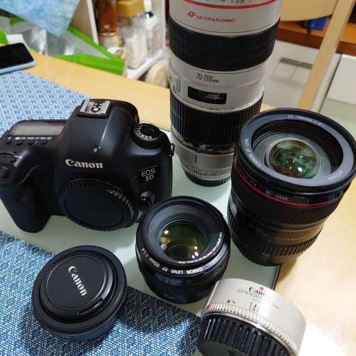 Canon 5D3+24-105+40/2.8+50/1.4+70-200/2.8+1.4X