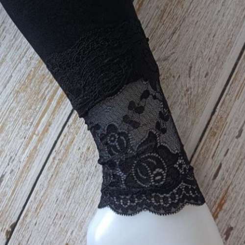 全新 黑色 加厚 保暖 毛絨 九分 喱士 襪褲 打底褲