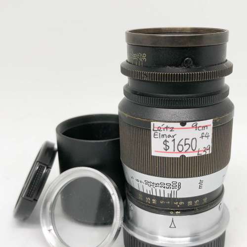 98% New Leica Leitz Elmar 9cm F4手動鏡頭, 深水埗門市可購買