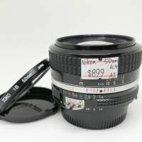 95% New Nikon 50mm F1.4手動鏡頭, 可於深水埗門市購買