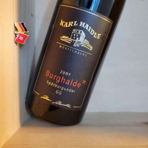 2007 Karl Haidle Burghalde Spatburgunder GG Wurttemberg JR16分 德國 特級 黑皮...