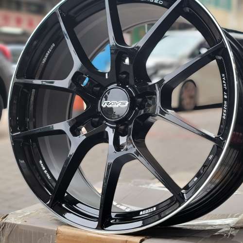 全新19吋 R鋼琴黑車邊 半鍛造輪圈 一套價格