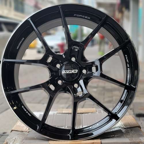 全新19吋 R鋼琴黑車邊 半鍛造輪圈 一套價格